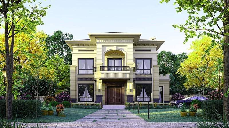 丹棱中式合院住宅，开放庭院与邻里乡亲更亲近